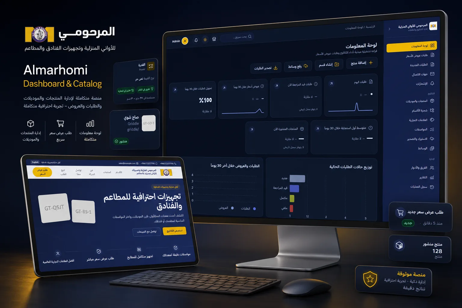 منصة المرحومي لكتالوج المنتجات وطلبات عروض الأسعار